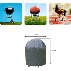 Grey / 4 Burner Heavy Duty Waterproof UV Outdoor BBQ Grill Protective Cover  shot 11317198
