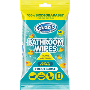 Pack of 60 Duzzit Bathroom Wipes