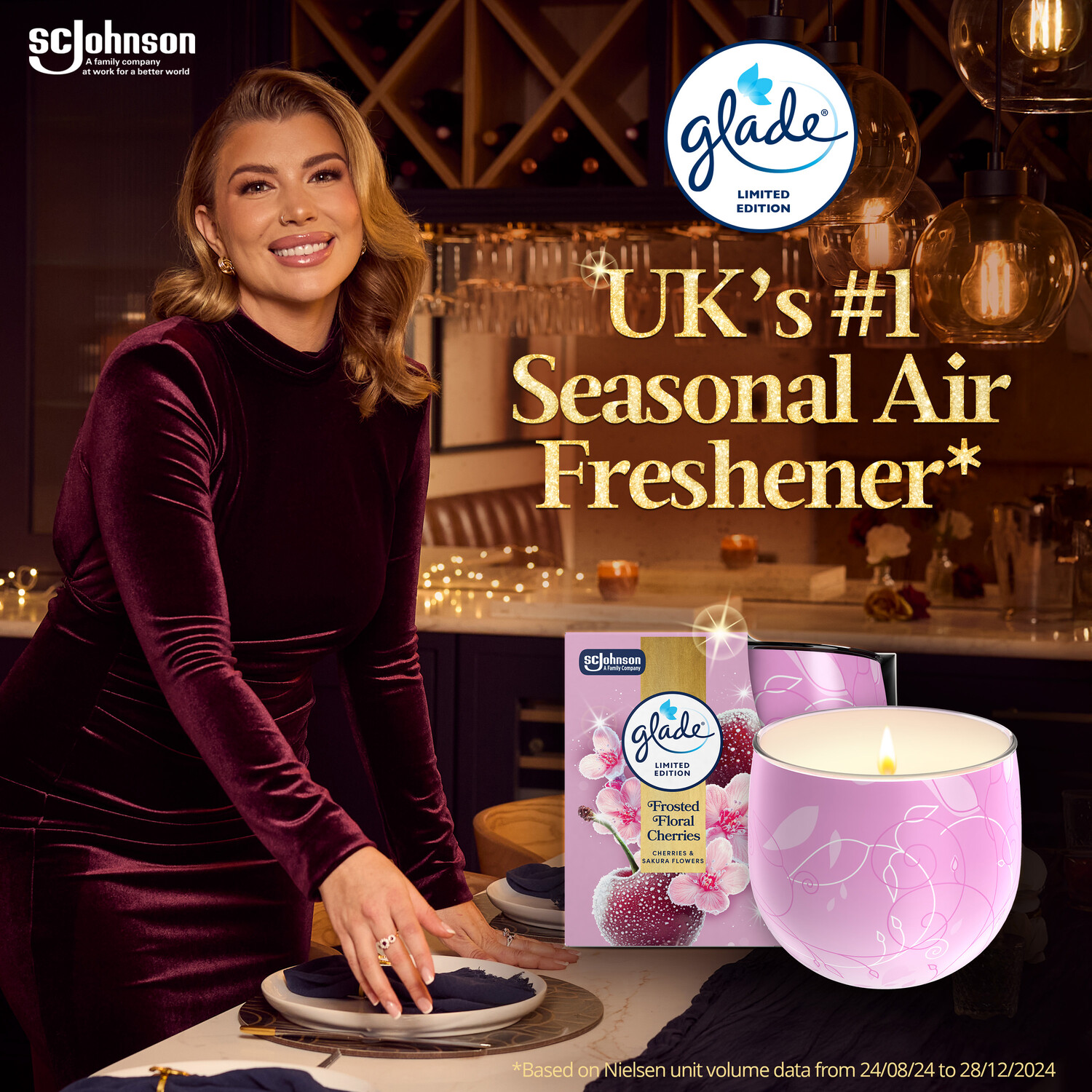 Glade Candele Profumate Per Ambiente - 136g, Varie Fragranze, Eleganti E Versatili