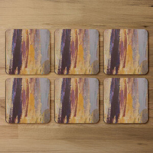 Abstract Grunged Paint Coaster