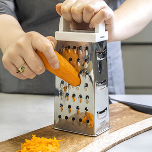 KitchenCraft 20cm Stainless Steel Four Sided Grater