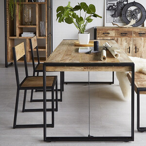 Upcycled Industrial Mintis Metal and Wood Chair