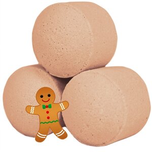 Relaxing Gingerbread Chill Pills Mini Bath Bombs for Cozy Baths