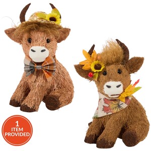 Autumnal Highland Cow Decoration