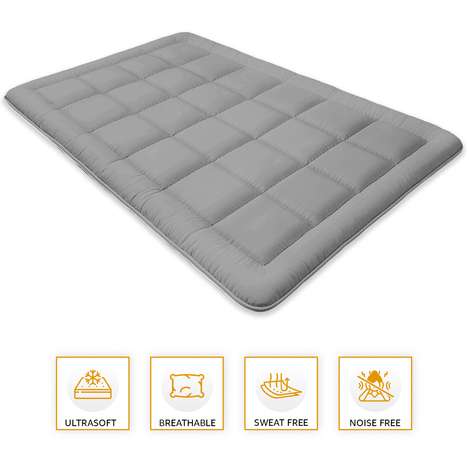 10 5 Tog Premium Microfibre Duvet - Grey King