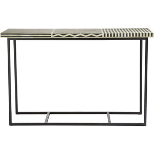 Boho Mango Wood with Bone Inlay Console Table