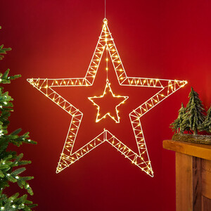 190 LED Warm White Star Light