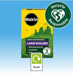 Miracle-Gro Lawn Builder Feed Nitrogen Fertiliser Strong Green Lawn 200m2 4kg