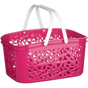 Steri 4500ml Hot Pink Plastic Storage Basket