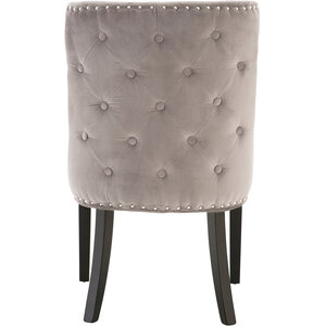 Regents Park Grey Velvet With Tufted Back Dining Chair