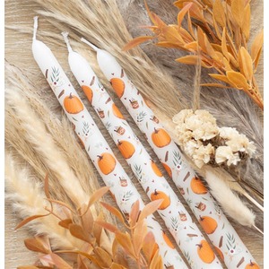 Pumpkin Dinner Candles (Pack of 3)