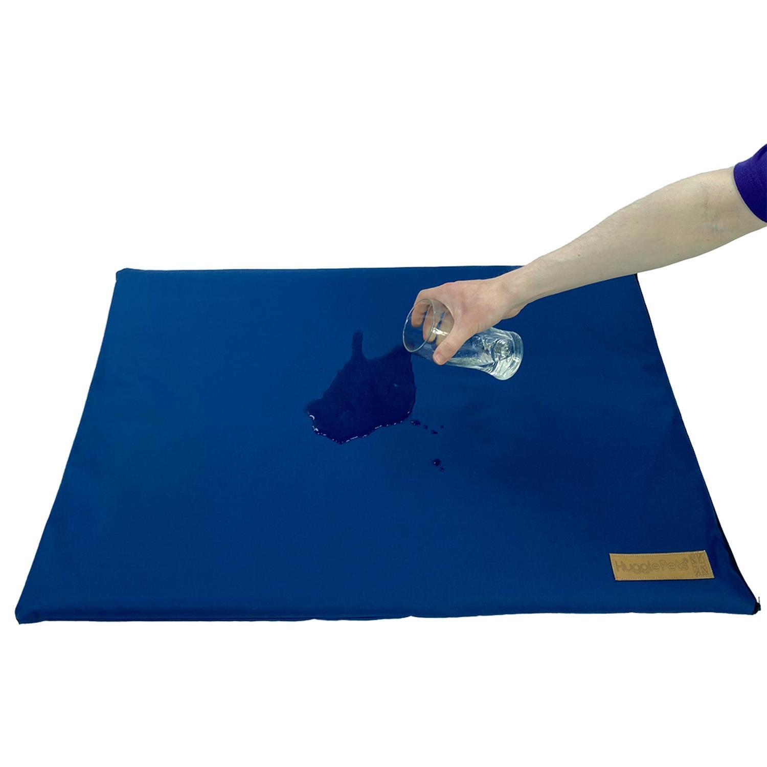 HugglePets Waterproof Dog Mat - Blue, Medium - Blue / 46cm