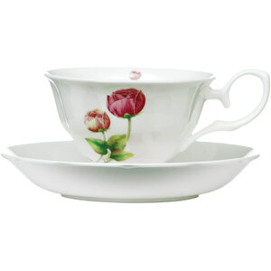 Peony Cup And Saucer