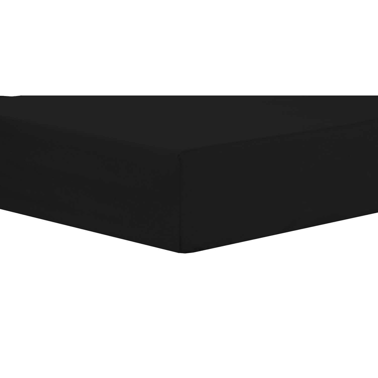 Basics Extra Deep Fitted Sheet - Black Queen