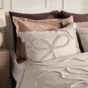 OHS Bows Tufted Duvet Cover Set