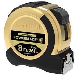 Komelon Gold Pocket Tape 8M/26Ft - MPT87EG - Durable Measuring Tool