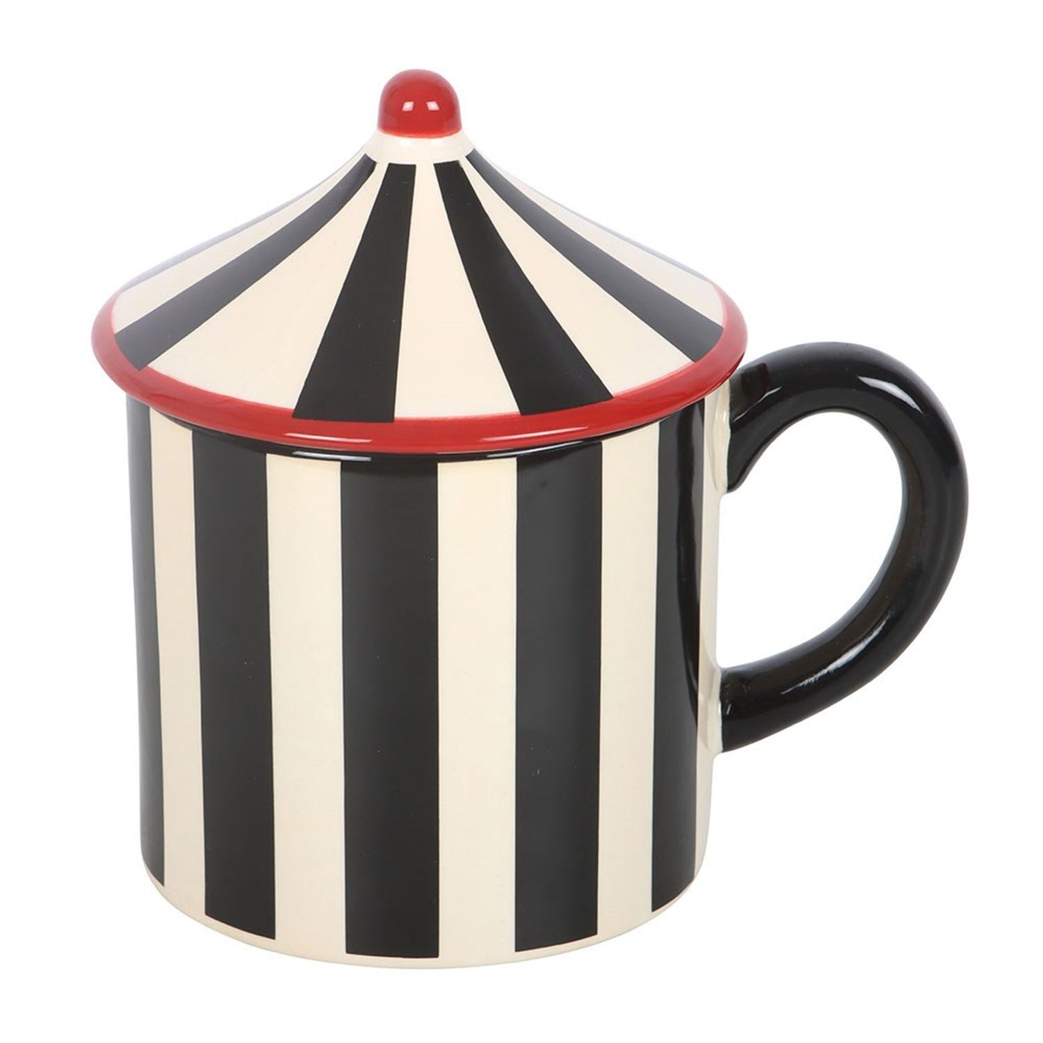 Something Different Circus Tent 370Ml Mug - Black/White