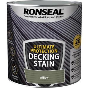 Ronseal Ultimate Protection Decking Stain Willow 2.5L - 39223 - Durable Weather Protection