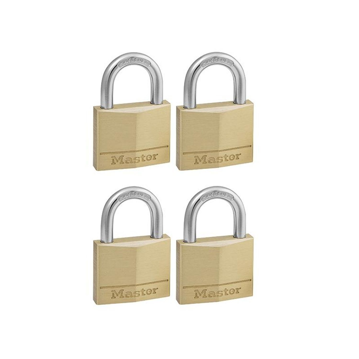 Master Lock Solid Brass Padlocks Double Lever - Multi Colour