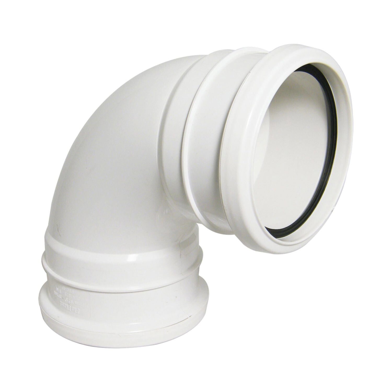 B&Q -  110mm Soil 92.5' Double Socket Bend White - Image 4