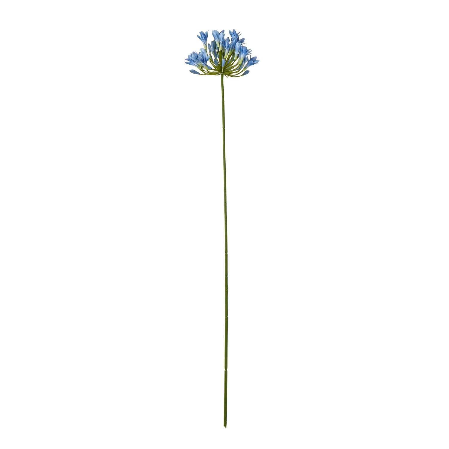 Hill Interiors Blue Agapanthus Artificial Flower Spray - One Size - 100% Mixed - Image 4