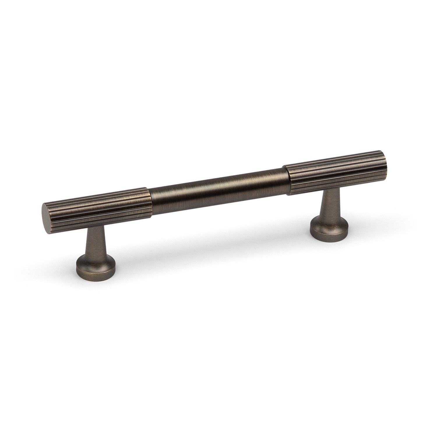 Handle & Home 96mm Antique Brass Reeded Cabinet Handle Cabinet Handle Drawer Cupboard Hardware - Image 5