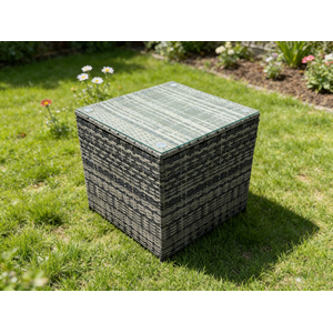 Fimous Rattan Cube Side Table
