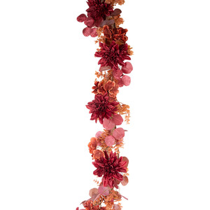 Autumn Hydrangea and Dahlia Garland