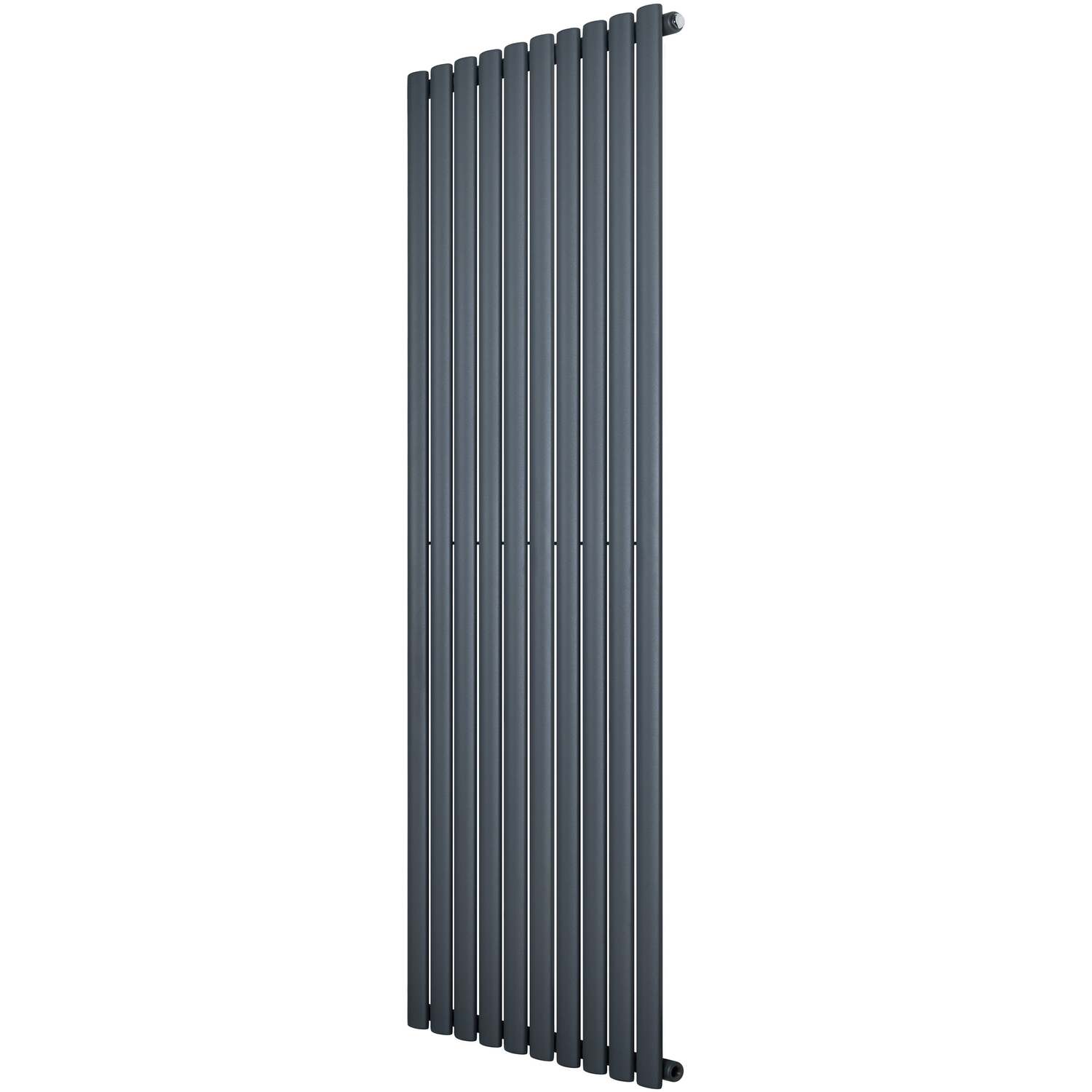 Monster Shop Oval Single Column Radiator - Anthracite Grey - Image 3