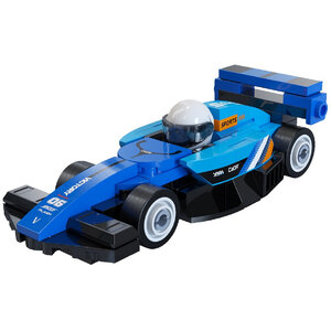 Cada Mini Blue Circuit Racing Car - 70 Piece Construction Set