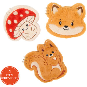 Woodland Characters Fluffy Notebook