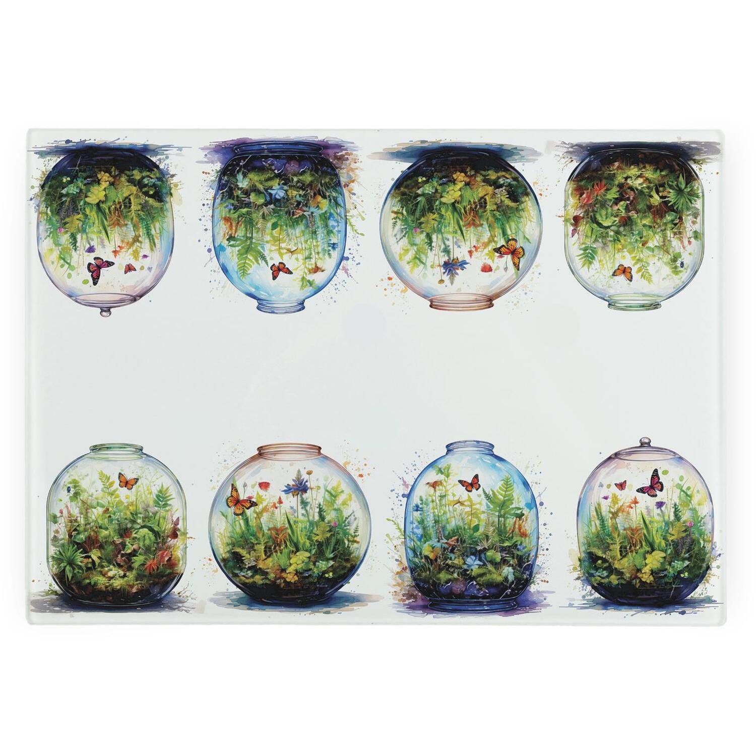 Image of Plant Terrariums Smooth Glass Worktop Saver&hellip;