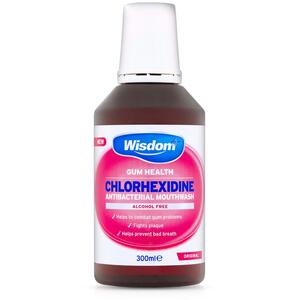 Wisdom Chlorhexidine Alcohol Free Mouthwash 300ml