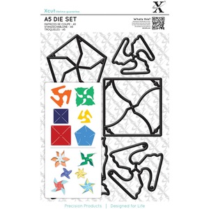 Xcut A5 Dies Set, Mini Pinwheels 6 Pieces, Carbon Steel, Art Craft, Cutting Tool