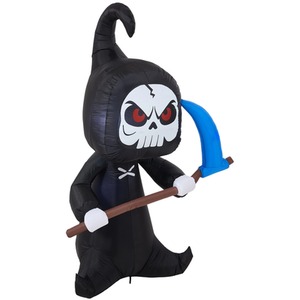 6.6FT Halloween Inflatable Grim Reaper with LED Lights