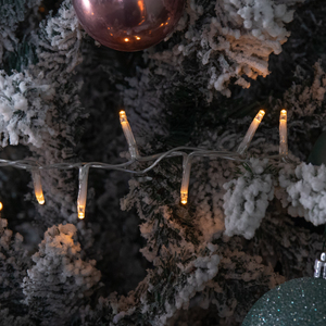 18.7m 750 LED TreeBrights Christmas String Lights with Timer in Vintage Gold on Clear Cable