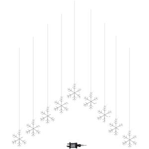 1.2m x 1.2m FlexiBrights Christmas Snowflake Curtain Lights with 267 Warm White LEDs