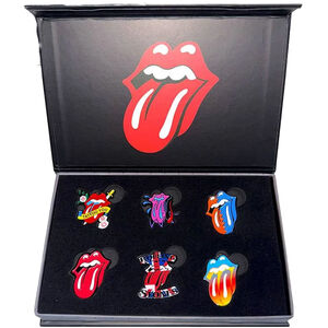 The Rolling Stones Tongues Evolution 1 Badge Set (Pack of 6)