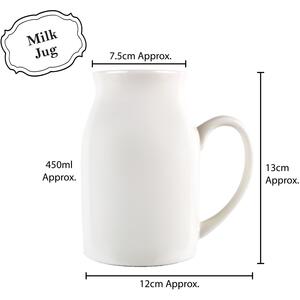 Boho Small Porcelain Soya Milk Serving Jug