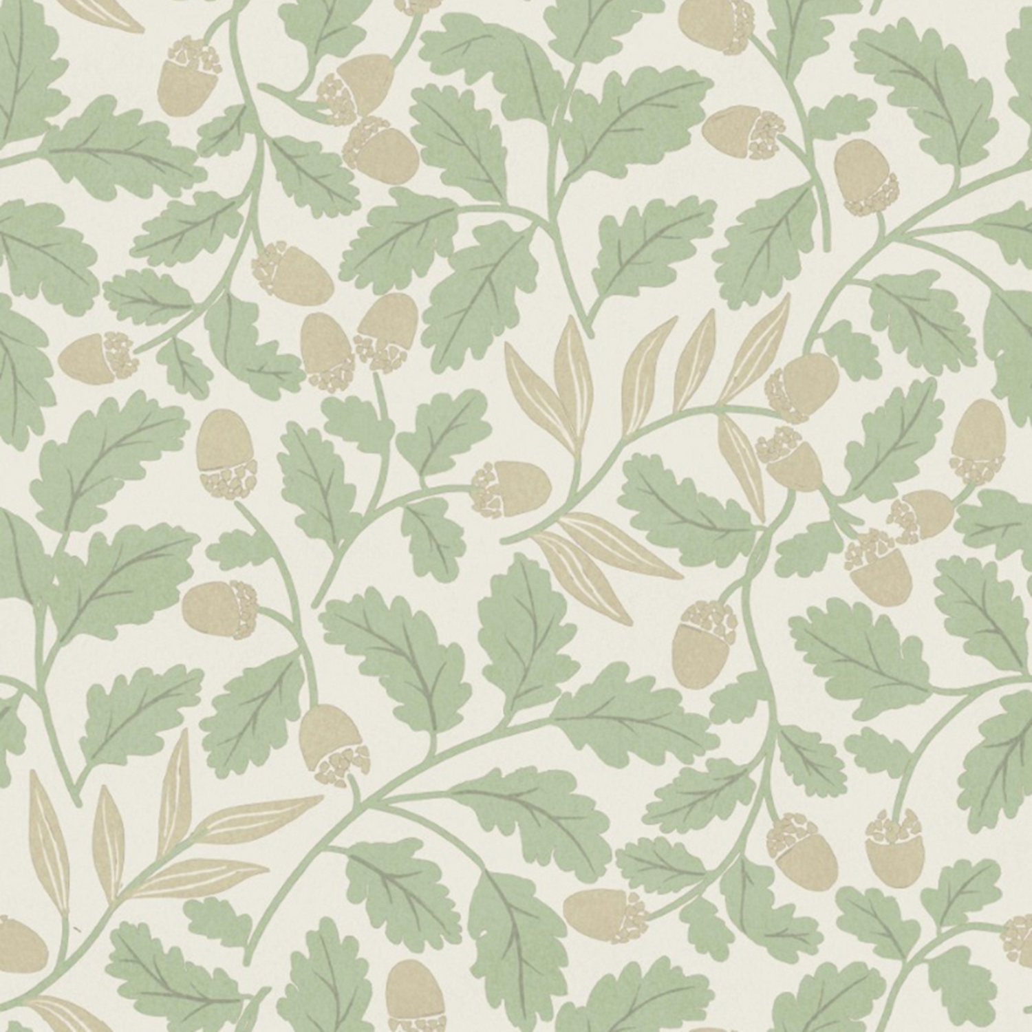 Arthouse Sage Acorn Trail Wallpaper Floral Feature Wall - Image 3