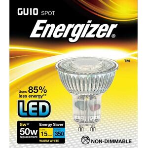 Energizer LED GU10 5w 350lm Light Bulb Cap Warm White