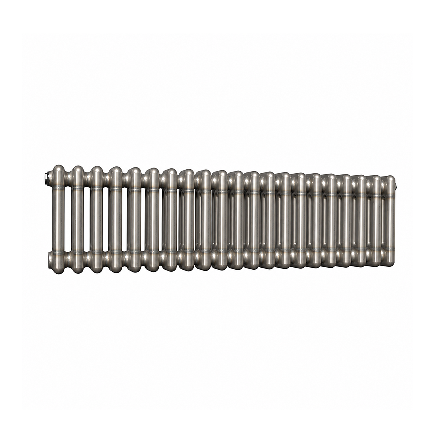 Lux Heat Horizontal 3 Column Radiator - Bare Metal Lacquer - 300 Mm X 1010 Mm - Bare Metal Lacquer - Image 2