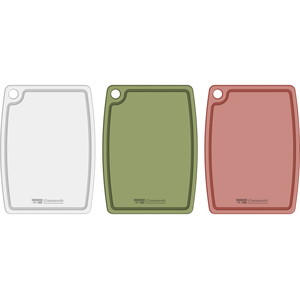 Rockingham Forge Greenworks White, Red and Green Chopping Board Set