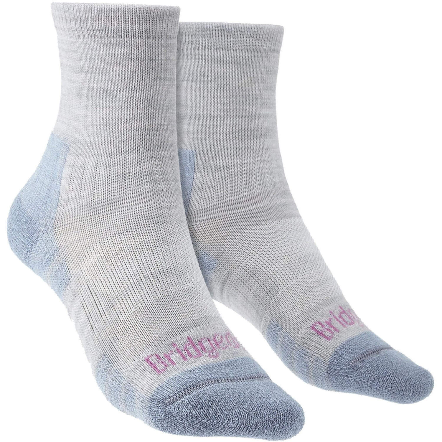 Bridgedale - Womens Hiking Merino Socks - Grey / Smoky Blue Merino Wool - Size 5-6.5 (UK Shoe) - Image 2