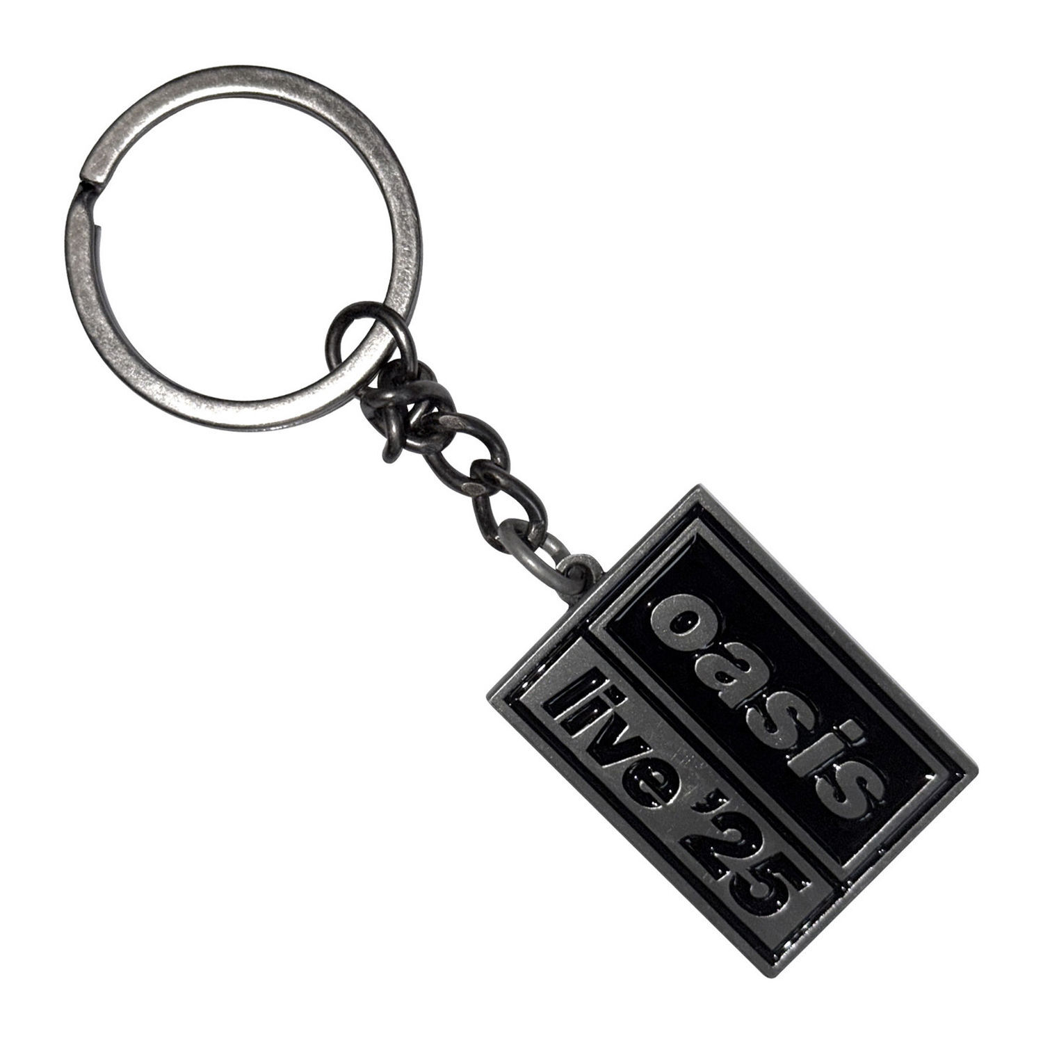Oasis Live ´25 Logo Rectangular Keyring - Black