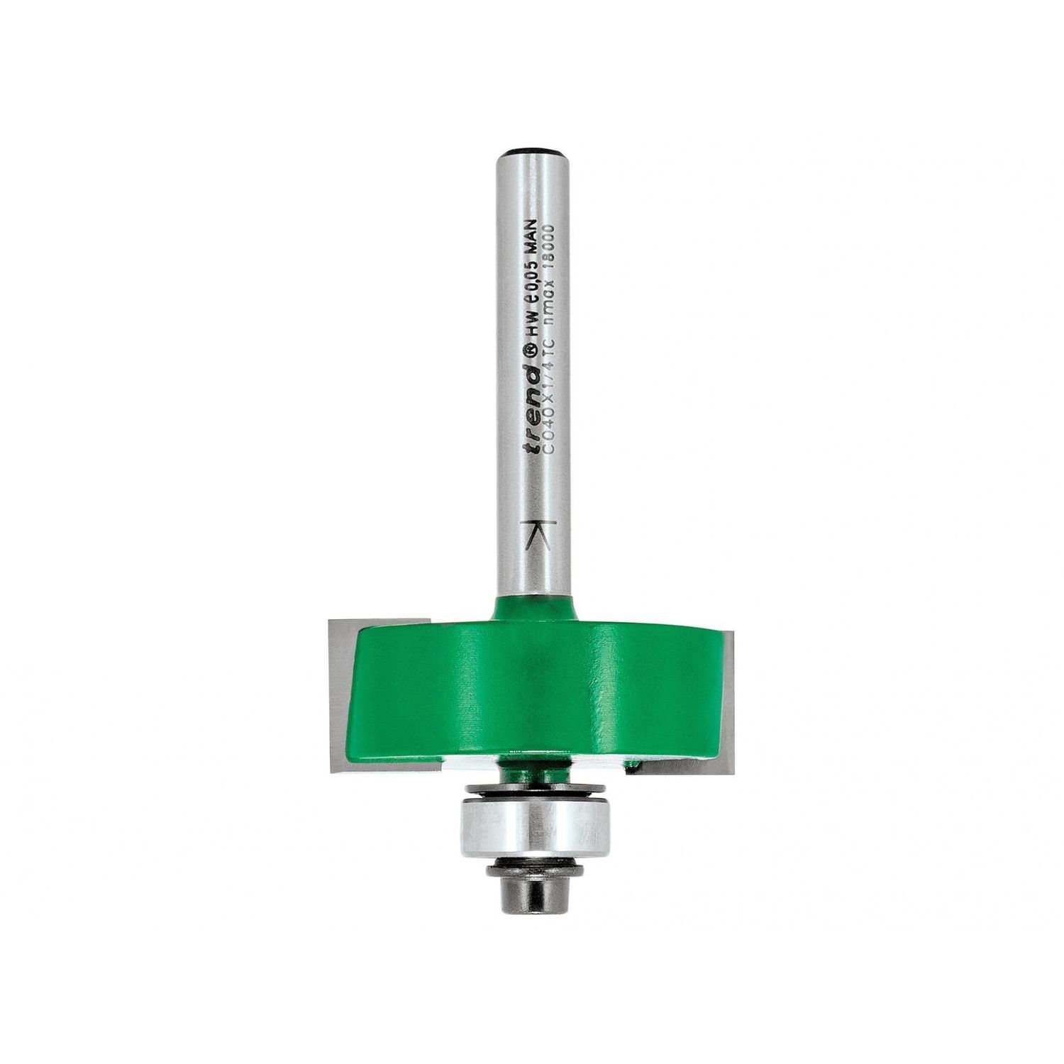 Trend C040 X 1/4 Tct Bearing Guided Rebater 35.0Mm A - Multi Colour