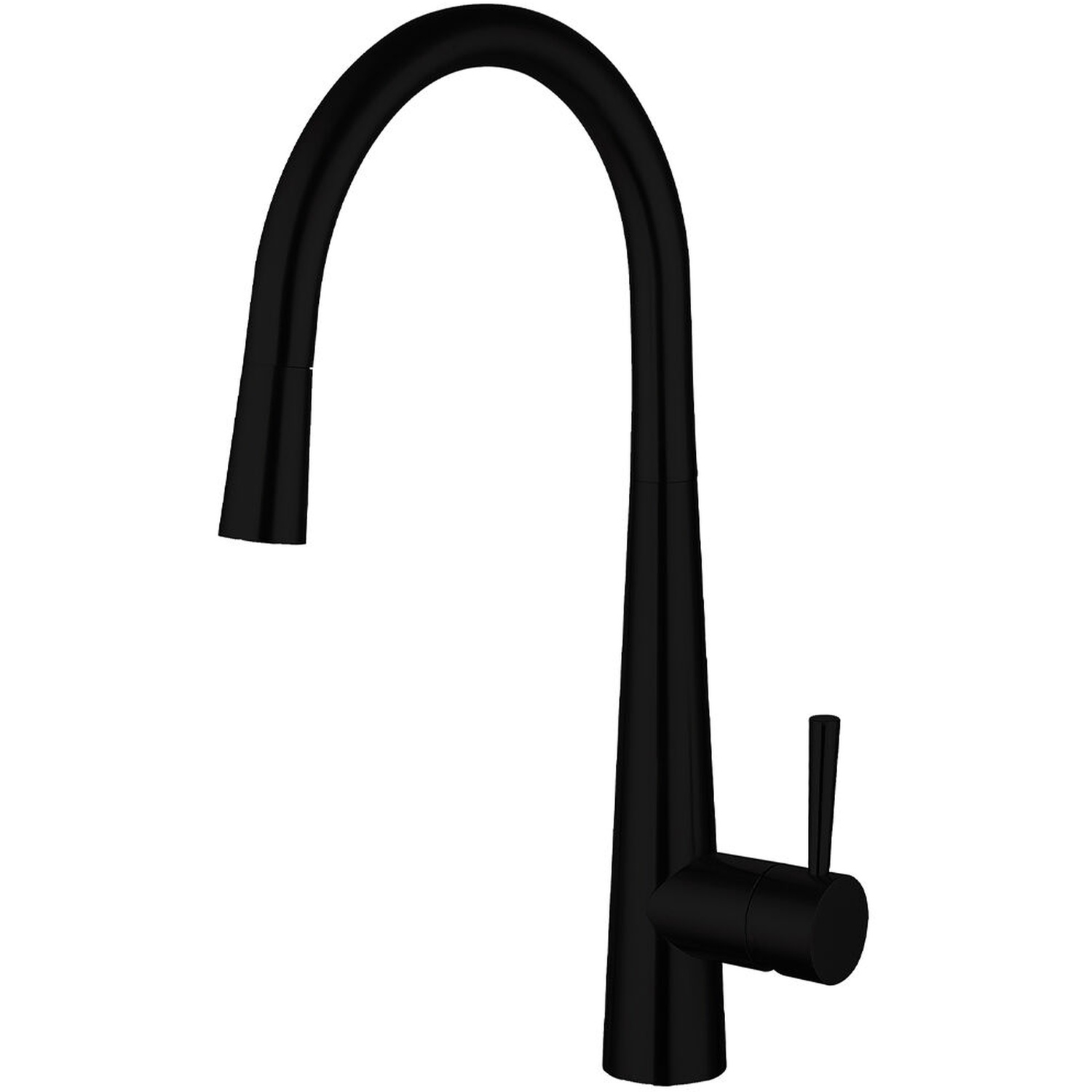 Balterley Unisex Black Contemporary Pull Out Single Lever Kitchen Mixer Tap, - Image 2
