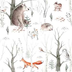 Forest Friends Wallpaper Sample