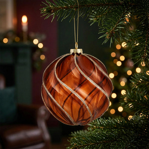 Opaque Glitter Swirl Bauble shot 21479269