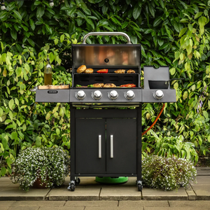 Fire Mountain Cascade 5 Burner Gas BBQ (4+1), Cast Iron Grills, 13.7kW